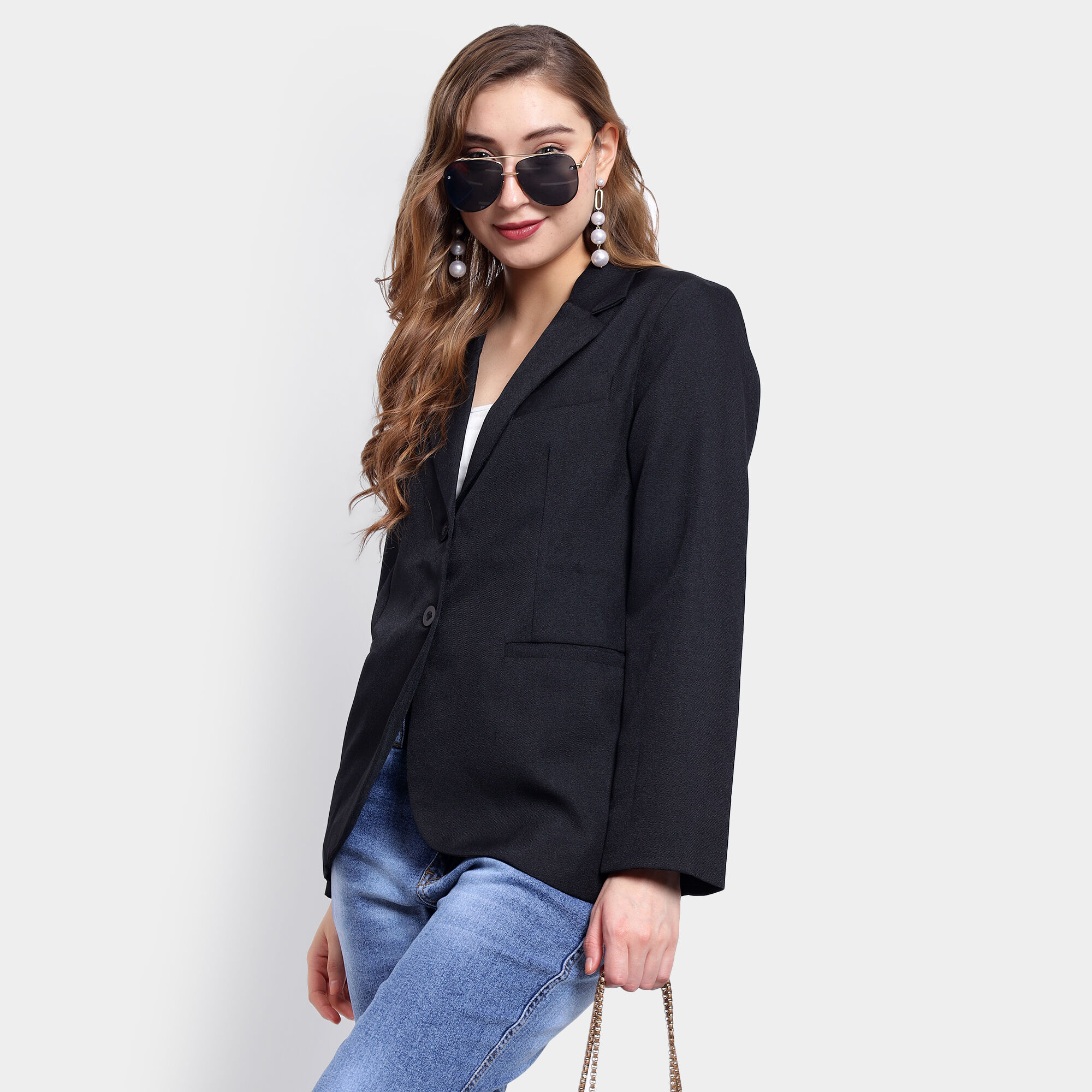 Longer discount length blazer